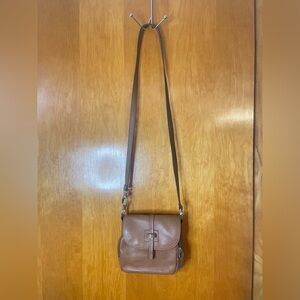 Tignanello Tan Leather Crossbody Bag